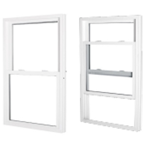 Standard Double Hung White Vinyl Window